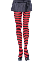 Nylon Striped Costume Tights